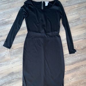 Coqueta size L sexy mesh black dress
